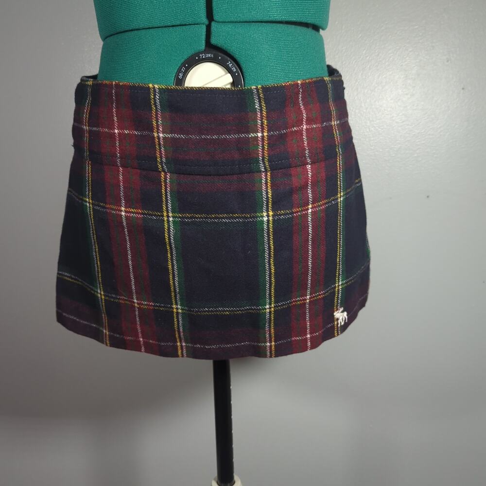 Abercrombie & Fitch plaid tartan mini skirt size 00 / 24